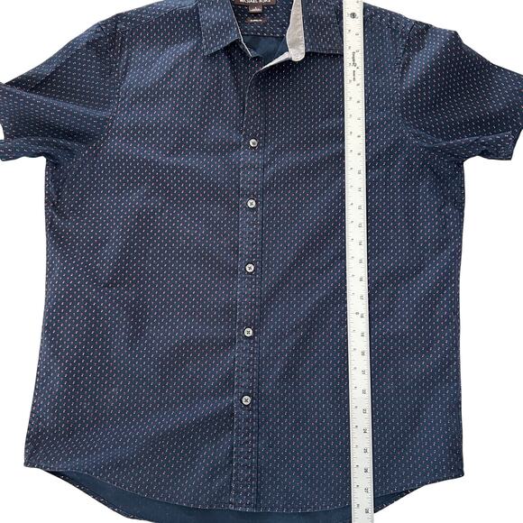 Michael Kors Men's Short Sleeve Shirt Classic Fit Sz. Large 100% Cotton - Picture 8 of 8